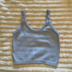NWOT Size Medium Arizona Baby Blue Ribbed Tank Top